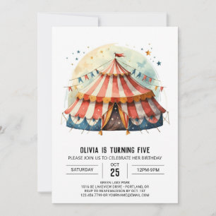 Invitación Festival de Circo para Niños Cumpleaños