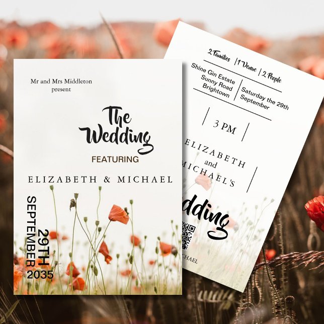 Invitación Festival de Flores Silvestres Boda de flores (Subido por el creador)