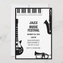Festival de instrumentos de música jazz