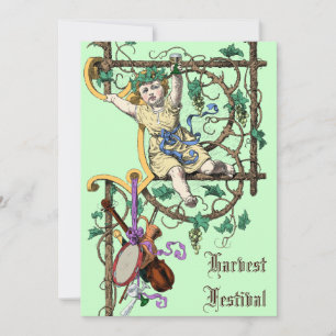 Invitación Festival de la Cosecha del Otoño Feria del Vino de