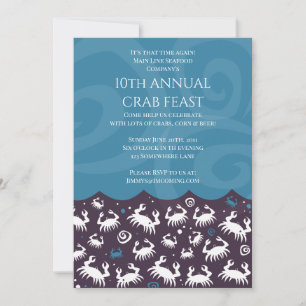Invitación FESTIVAL DE mariscos CRAB FEST Fiesta Anual de Cen