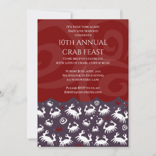 Invitación FESTIVAL DE mariscos CRAB FEST Fiesta Anual de Cen