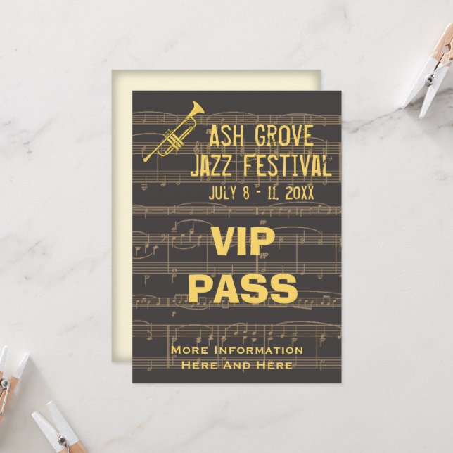 Invitación Festival de Música Pasa Trucha Dorada Al Chocolate (Anverso/Reverso In Situ)