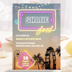 Invitación Festival de Música Pastel Concierto Boho