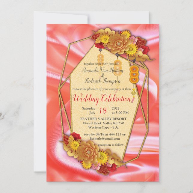 Invitación Festival de Primavera de China (Anverso)