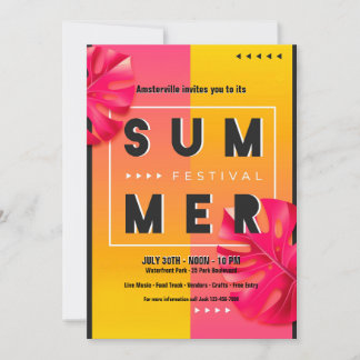 Invitación Festival de Verano