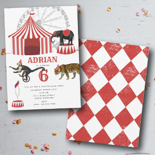 Invitación Festival del Carnaval de Circo Tema Principal Cump