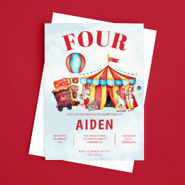 Invitación Festival del Circo de Carnaval 4° cumpleaños