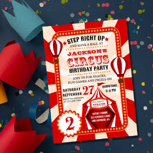Invitación Festival del Círculo de Carnaval Niños Fiesta de c