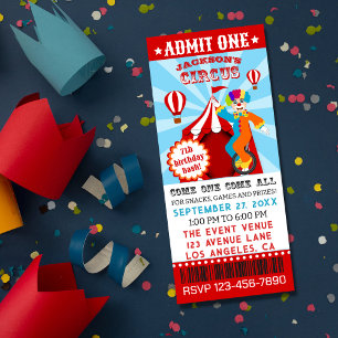 Invitación Festival del Círculo de Carnaval Niños Fiesta de c
