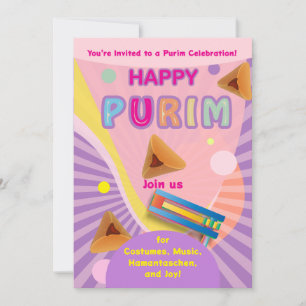 Invitación Festival Feliz de Purim 2026 para Todas las Edades