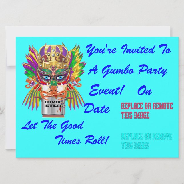 Invitación Festival Gumbo Queen View - Sugerencias (Anverso)