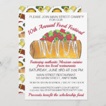 Festival mexicano de Tex Mex Food Chimichanga