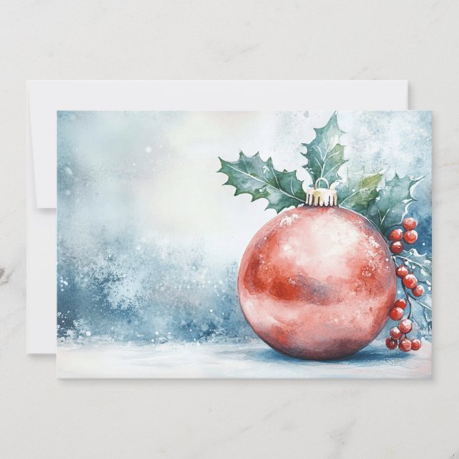 Invitación Festive Christmas Ornament (Anverso)