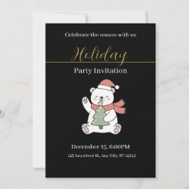 Invitación Festive Christmas Party Invitation