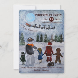 Invitación Festive Friends Christmas Party