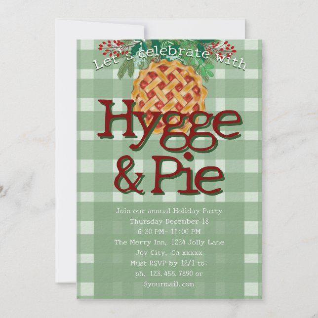 Invitación Festive fun Holiday Party hygge  (Anverso)