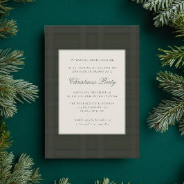 Invitación Festive Preppy Plaid Christmas Holiday Party