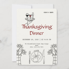 Invitación Festive Thanksgiving | Cozy Party