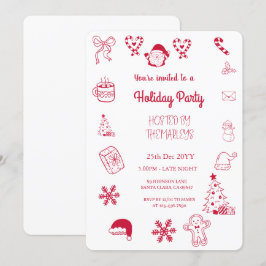 Invitación Festividad atraída por la mano