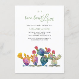 Invitación Festividad Cactus Bridal Shower Fiesta