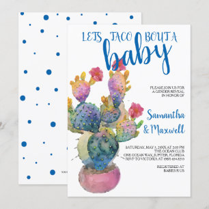 Invitación Festividad Cactus FIESTA BABY SHOWER