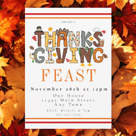 Invitación Festividad de Acción de Gracias Sale Fútbol en Tur