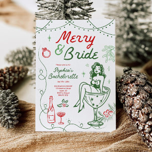 Invitación Festividad De Bachelorette Para Navidades De Mader