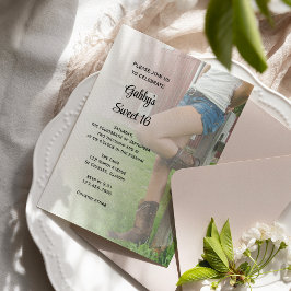 Invitación Festividad de cumpleaños 16 del Barn Occidental de