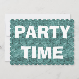 Invitación Festividad de cumpleaños con el patrón de burbuja
