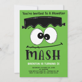 Invitación Festividad de cumpleaños de Frankenstein Monster M