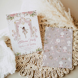 Invitación Festividad de cumpleaños de la bailarina de la cin