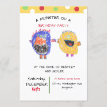 Festividad de cumpleaños de los Monstruos de Invit
