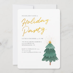 Invitación Festividad de feriado de Navidades de guiones Mini