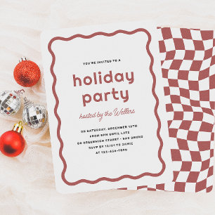 Invitación Festividad de feriado de Navidades retro modernos