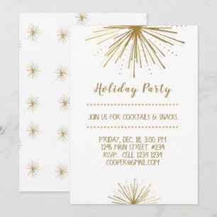 Invitación Festividad de fiesta de Fiesta de Año Nuevo