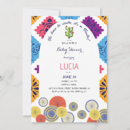 Invitación Festividad de la Baby Shower del fan cactus de pap