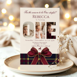 Invitación Festividad de la foto de cumpleaños de un Chica ma