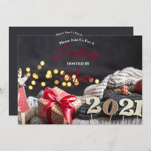 Invitación Festividad de los Navidades corporativos grises mo