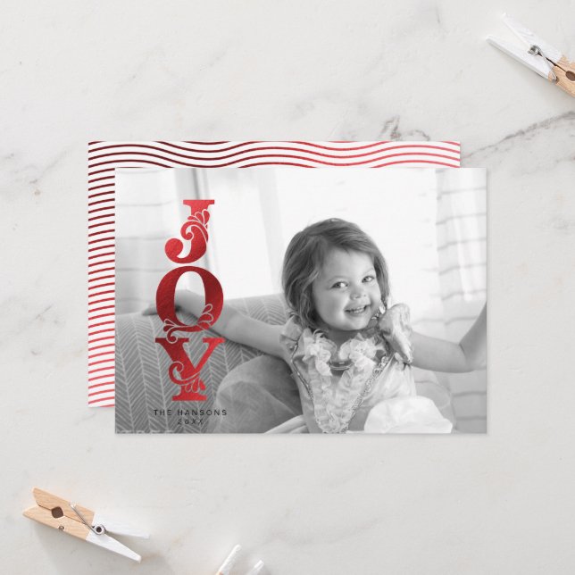 Invitación Festividad de los Navidades de JOY, mal fingidos (Anverso/Reverso In Situ)