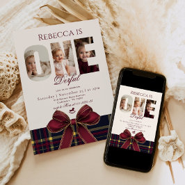 Invitación Festividad de primer cumpleaños de un Chica despec