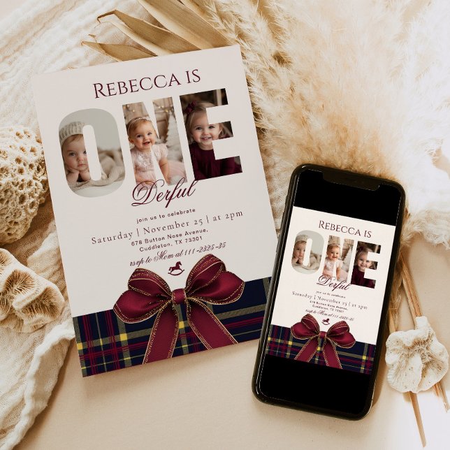 Invitación Festividad de primer cumpleaños de un Chica despec (Subido por el creador)