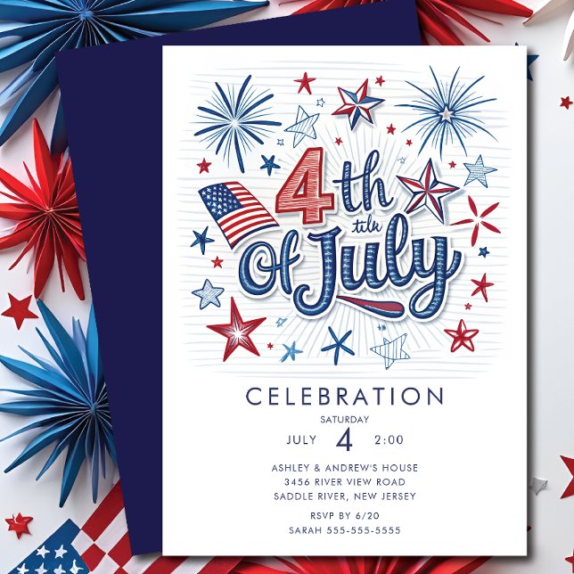 Invitación Festividad del 4 de julio (Subido por el creador)