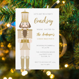 INVITACIÓN FESTIVIDAD DEL FIESTA NUTCRACKER NAVIDADES DE ORO