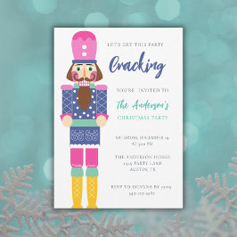 INVITACIÓN FESTIVIDAD DEL FIESTA NUTCRACKER NAVIDADES PURPLE