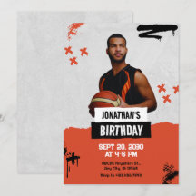 Festividad del jugador deportivo naranja Grunge