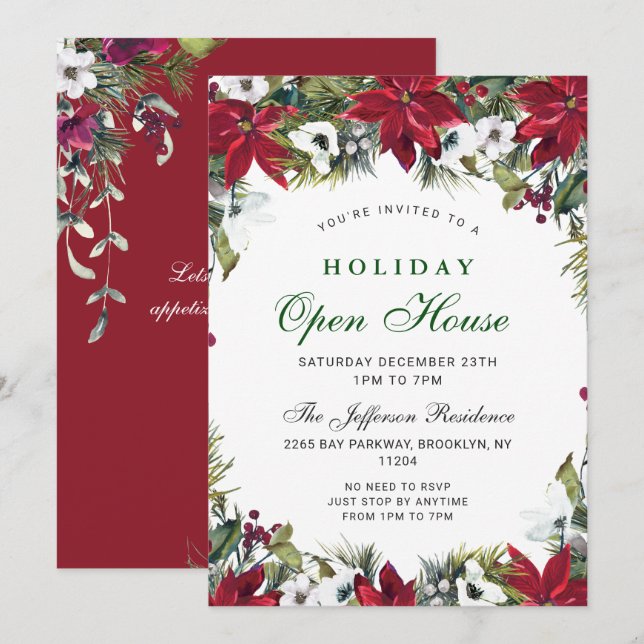 Invitación Festividad en la Casa Abierta de los Navidades de  (Anverso / Reverso)