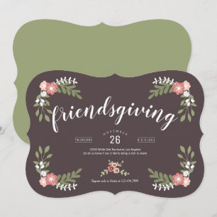Invitación Festividad floral amistosa