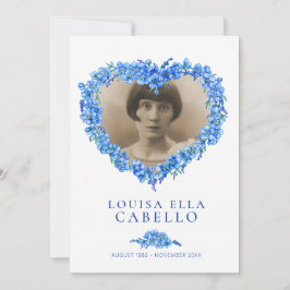 Invitación Festividad funeraria de la vida azul
