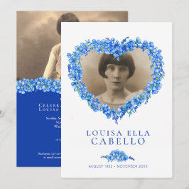 Invitación Festividad funeraria de la vida azul